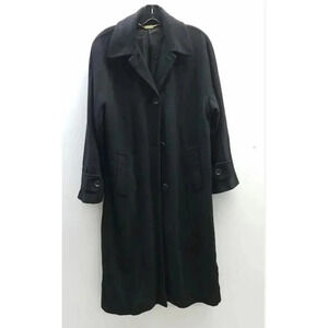 Cinzia Rocca Black 100% Cashmere Coat Sz 10‎ = 6 US
